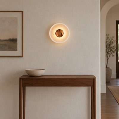 Bliss & Birch Orbis Curv Marble Wall Light