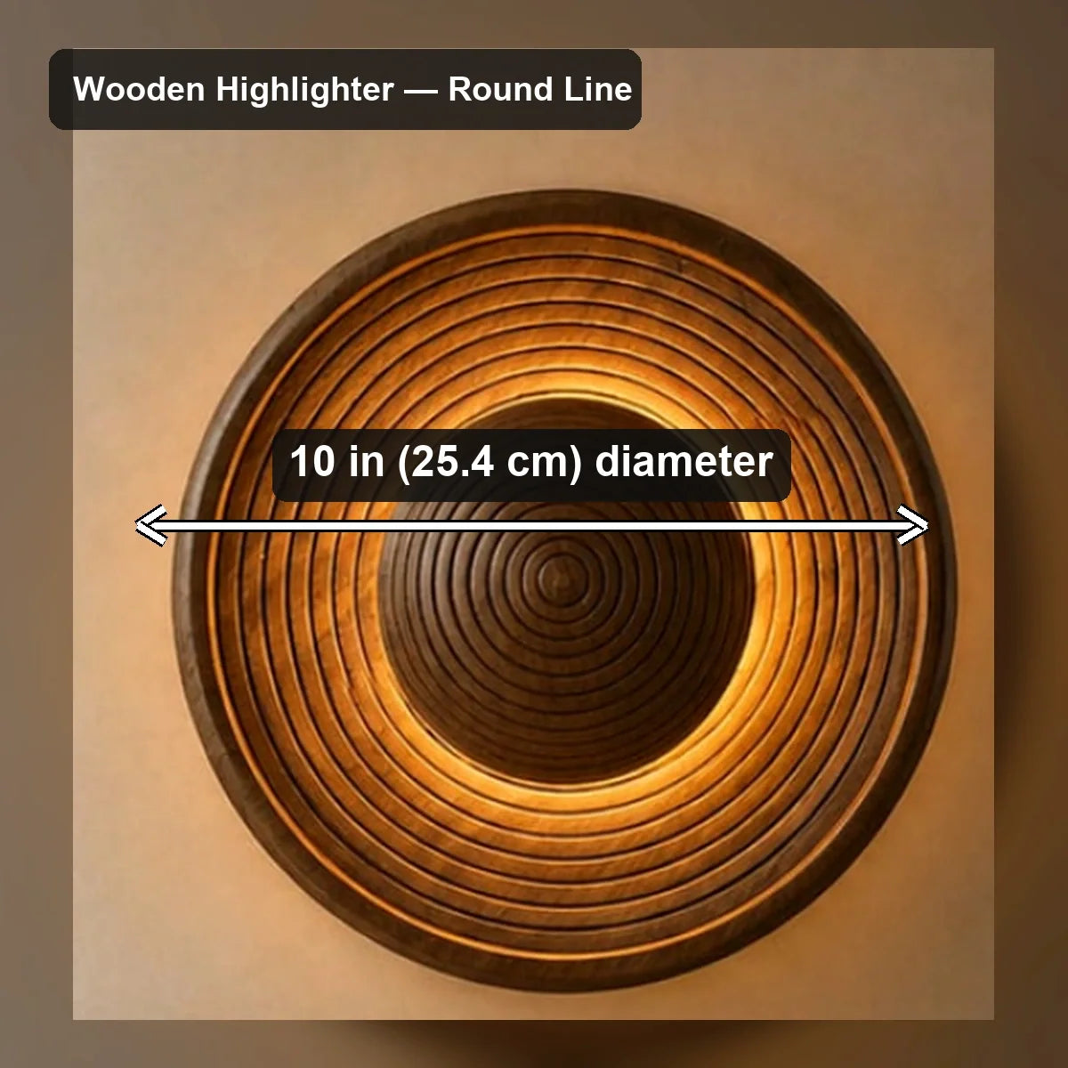 Bliss & Birch Wooden Highlighter Wall Light