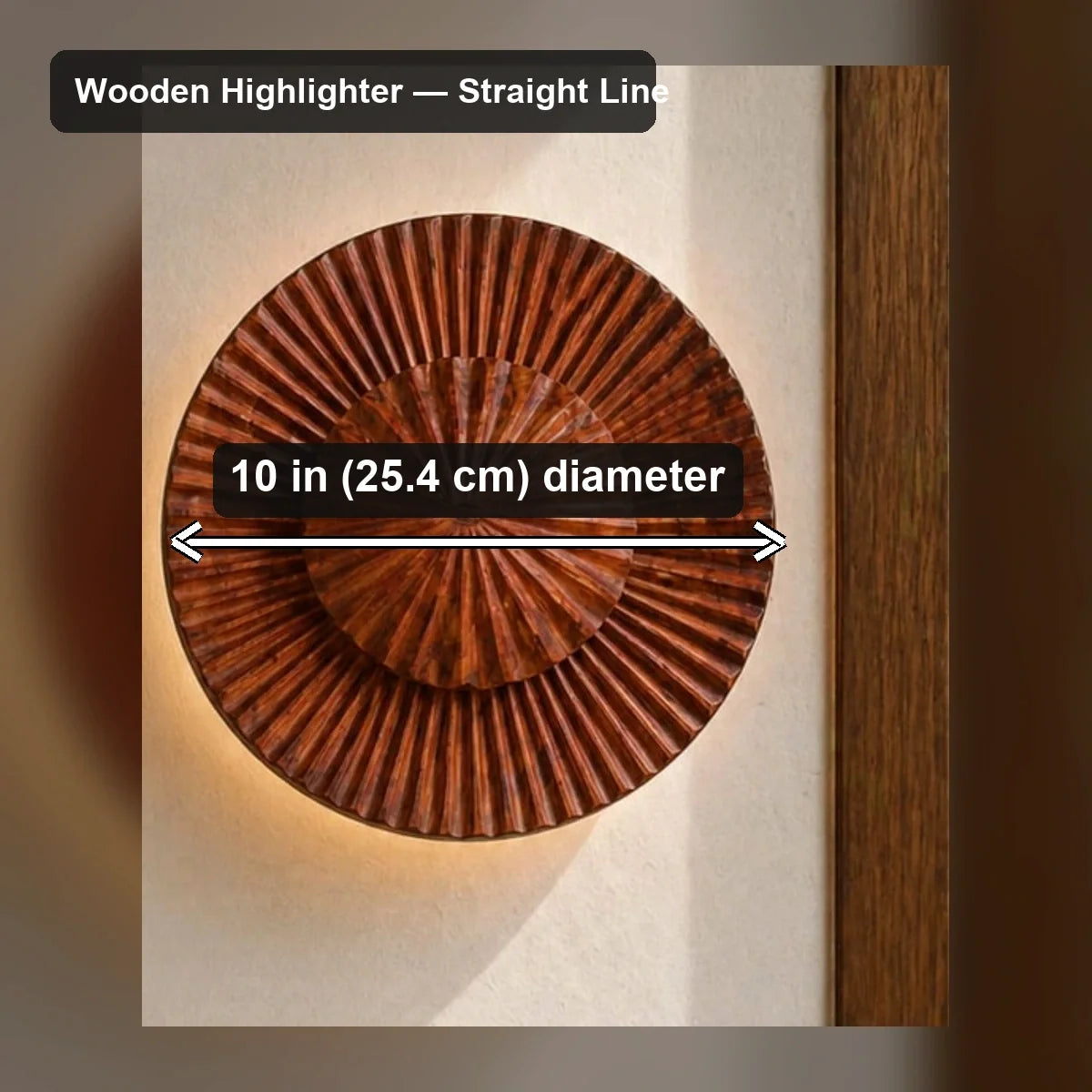 Bliss & Birch Wooden Highlighter Wall Light